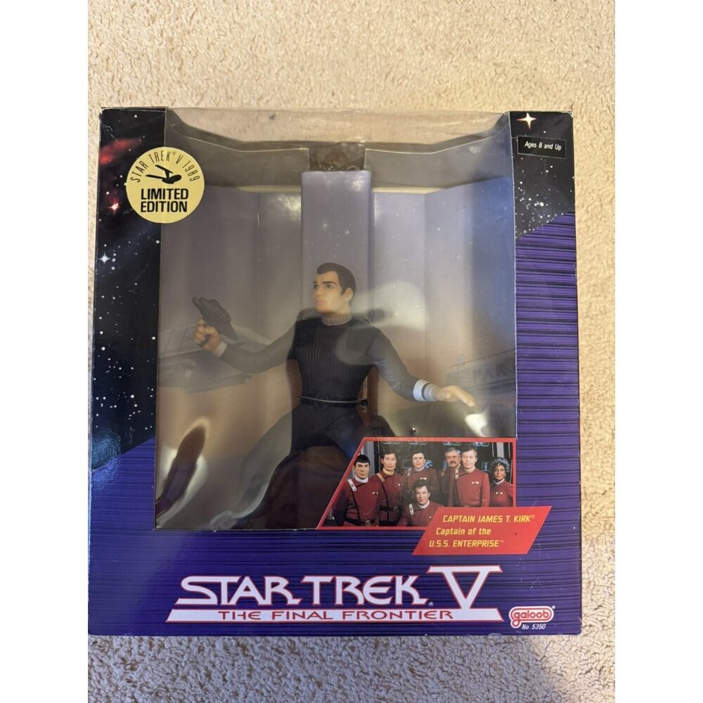 Galoob Star Trek V Captain Kirk Limited Edition Figure in Box
